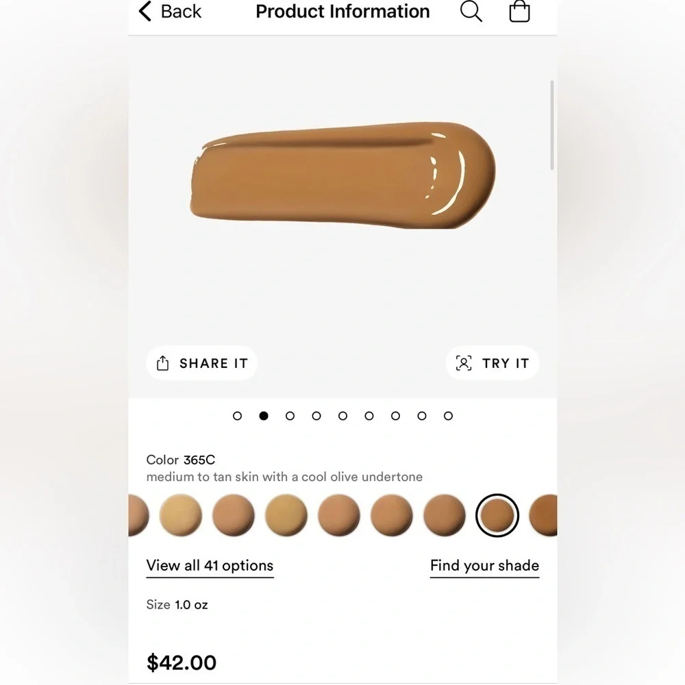 Anastasia Luminous Foundation in shade 365C, new!